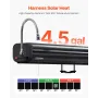 Roof Rack Water Tank, 4.5 Gal, Multi-Dispensing Outdoor Tank with 2 Splash-Guard Panels & T-slot, High-Capacity Aluminum Tank wi