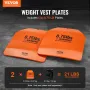 Curved Weight Vest Plates, 8.75 LB Pairs, Premium Steel Weighted plates, Contoured Ergonomic Fit – WODs, Additional Weight for W