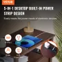 Farmhouse slutbord smal natstand med USB -porte og forretninger