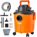 Wet/Dry Shop Vacuum Vac 18L 6 Peak HP w/ Nozzle Rich Attachments Orange