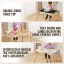 Kids Sensory Table & Stol Sæt Sand Water Play Table med 2