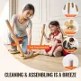 Kids Sensory Table & Stol Sæt Sand Water Play Table med 2