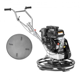 Power Walk-Behind Cement Trowel 24â€ 6HP Gas-Powered with Float Pan Blade
