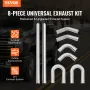 DIY universal udstødningssæt 8 stykker udstødningsrørsæt med
