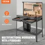 Multifunktionel arbejdsbænk 48x24 "med pegboard