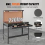 Multifunktionel arbejdsbænk 48x24 "med pegboard