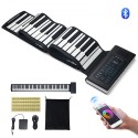 88 Key Roll Up Piano Portable Hand Roll 128 Rhythms Tones Rechargeable