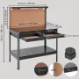 Workbench A3 Steel Work Bench For Garage max. 1500W Heavy Duty Workbench 220lbs Weight Capacity 0.47" Bench top Thickness Hardwo