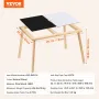 Sensory Table for Toddlers, Kids Activity Table with Double-Sided Tabletop & Non-Slip Feet, Indoor/Outdoor Play Activity Table, 