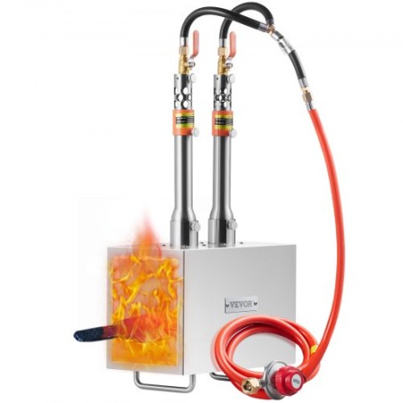 Portable Propane Forge 2 Burner Farrier Forge 2600â „‰ Knife Metal Square