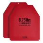 Weight Vest Plates, 8.75 LB Pairs, Premium Steel Weighted plates, Contoured Ergonomic Fit – WODs, Additional Weight for Weight V