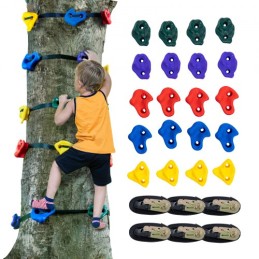 Ninja Tree Climbing Kit 20 Træklatring holder 6 skraldestropper udendørs