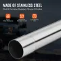 Exhaust Kit, 16pcs, DIY Universal Stainless Steel Exhaust Kit with Slip-Fit Joint & Large Exhaust Tube, Rust-Proof Exhaust Pipe 