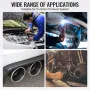 Exhaust Kit, 16pcs, DIY Universal Stainless Steel Exhaust Kit with Slip-Fit Joint & Large Exhaust Tube, Rust-Proof Exhaust Pipe 