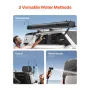 Roof Rack Water Tank, 8 Gal, Multi-Dispensing Outdoor Tank with 2 Splash-Guard Panels & T-slot, High-Capacity Aluminum Tank with