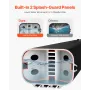 Roof Rack Water Tank, 8 Gal, Multi-Dispensing Outdoor Tank with 2 Splash-Guard Panels & T-slot, High-Capacity Aluminum Tank with