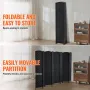 8 Panel Room Divider, Hand-Woven Folding Privacy Screens with Hinges, Portable and Freestanding Partition Room Dividers and Wall