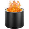 Smokeless Fire Pit Stove Bonfire 15 in Dia Wood Burning Stainless Steel