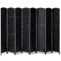 8 Panel Room Divider Håndvævet sammenklappelig privatlivsskærm