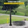 Hand Water Pump with Stand, 40 x 23.9 x 135 cm(15.7 x 9.4 x 53.1 inch) Pitcher Pump & 66 cm(26 inch) Pump Stand with Pre-set 12.