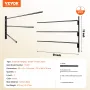 Vægmonteret sadelstativ Tre niveauer Swing Out Saddle Pad Holder