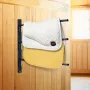 Vægmonteret sadelstativ Tre niveauer Swing Out Saddle Pad Holder
