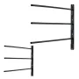 Vægmonteret sadelstativ Tre niveauer Swing Out Saddle Pad Holder