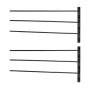 Wall Mounted Saddle Rack, 30.9 x 29.9 x 5.5 in, 2 Packs Swing Out Saddle Holder, Three Tiers Horse Saddle Stand, Space Saving Ho