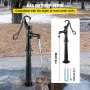 Håndvandspumpe m/ stativ, 15,7 x 9,4 x 53,1 tommer kande pumpe