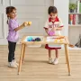 Sensory Table for Toddlers, Kids Activity Table with 3 Foldable Storage Bins & Double-Sided Board, Indoor/Outdoor Play Sand and 