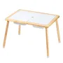 Sensory Table for Toddlers, Kids Activity Table with 3 Foldable Storage Bins & Double-Sided Board, Indoor/Outdoor Play Sand and 