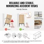 Rattan Cabinet, Rattan Storage Cabinet with 3 Magnetic Doors and Adjustable Shelves, Sideboard Buffet Cabinet for Hallway, Entry