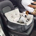 Dog Booster Car Seat Pet Car Seat for Small Dog up to 20lbs Dark Gray