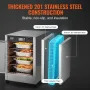 Hot Box Food Warmer, 4-Tier Concession Warmer with Water Tray, 4 Pans, Single-door and Adjustable Shelves, Stainless Steel Food 