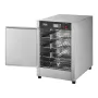 Hot Box Food Warmer, 4-Tier Concession Warmer with Water Tray, 4 Pans, Single-door and Adjustable Shelves, Stainless Steel Food 