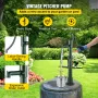 Håndvandspumpe m/ stativ, 15,7 x 9,4 x 51,6 tommer kande pumpe