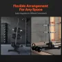 Vægtplade Rack Home Gym Barbell Storage Stand 2 tommer 1000 lbs