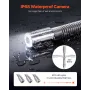 Sewer Camera, 98 ft/30 m, 4.3-inch Drain Inspection Camera with Lights - 6 Adjustable LED, 16GB Card, 3X Zoom & 8500mAh High-Cap