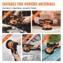 Random Orbital Sander, 6-Inch DA & GA Dual Action Orbital Sander, 850W 7400PRM 6 Variable Speed Electric Palm Sander with 10PCS 