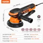 Tilfældig orbital slibemaskine 6 '' Dual-action Sander 10 pcs