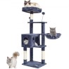 Cat Tree 45.2" Cat Tower with Cat Condo Sisal Scratching Post Dark Grey