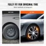 15 "Wheel Rim Cover Hubcaps Sæt med 4 Robust Hubcap til al