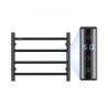 4 Bars Towel Warmer Rack Wall Mounted Heated Towel Rack for Bathroom Black