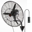 24" Oscillating Wall Mist Fan Metal 3 Speeds 115W