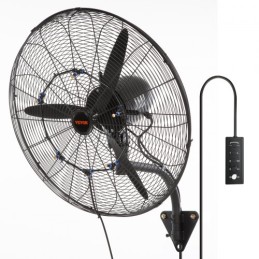 24 "Oscillerende væg Mist Fan Metal 3 Speed ​​115W