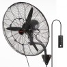 24" Oscillating Wall Mist Fan Metal 3 Speeds 115W