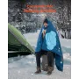 Camping Blanket 1.9 x 1.32 m (75" x 52") Wearable Warm Stadium Blanket Outdoor Printed