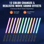 Lightsaber 12 RGB -farver 38 "Sound Mute genopladelig