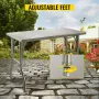 Commercial Worktable Workstation 121.9x61 cm Folding Commercial Prep Table, Heavy-duty Stainless Steel Folding Table with 299.8 