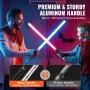 Lightsaber 2 Pack 7 RGB -farver Genopladelig duellerende lys